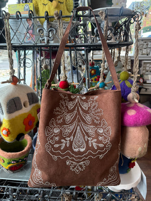 Embroidered Boho Shoulder Bag