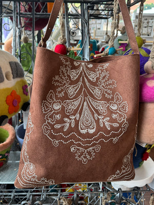 Embroidered Boho Shoulder Bag