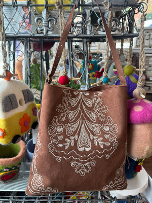 Embroidered Boho Shoulder Bag