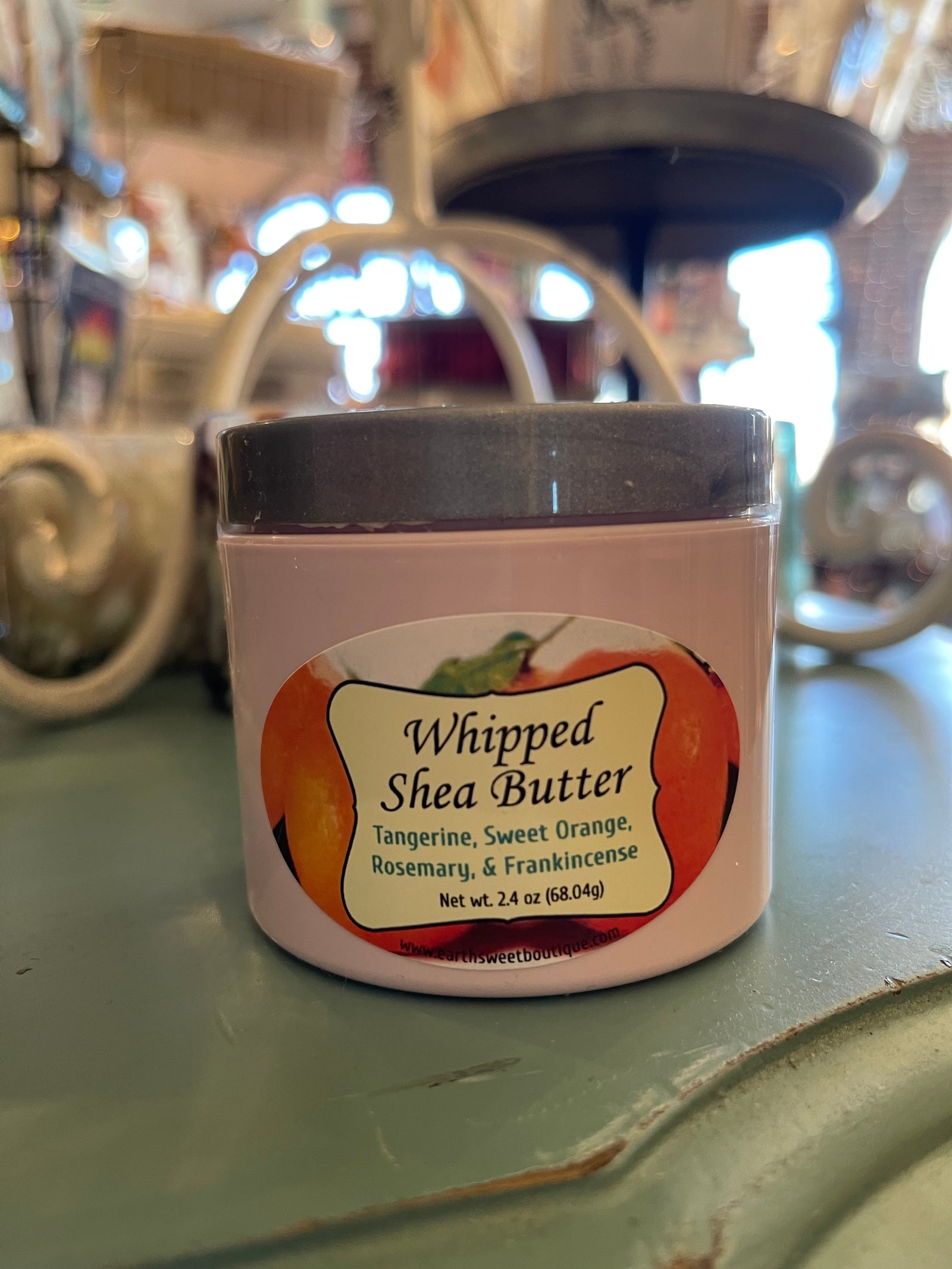 Whipped Shea Butter with Tangerine, Sweet Orange, Rosemary, and Frankincense Essential Oils