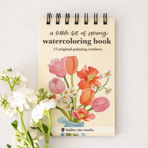 Mini Spring Watercolor Workbook