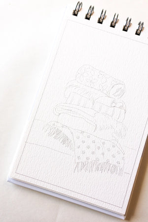 Mini Winter Watercolor Workbook