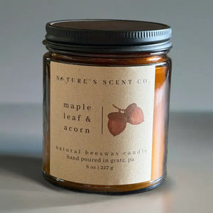 Beeswax Wooden Wick Candles-8oz