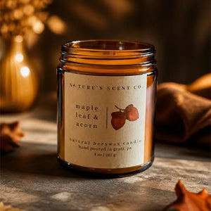 Beeswax Wooden Wick Candles-8oz