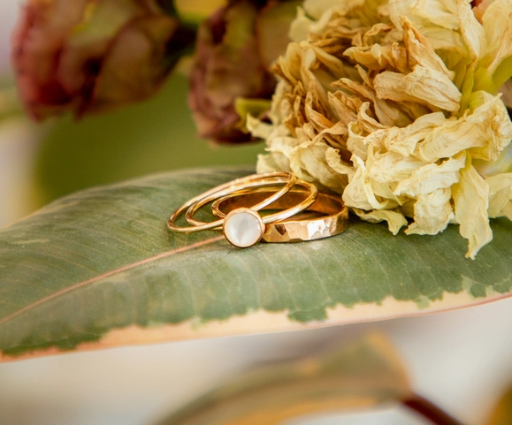 Ring Moonstone Goldfill