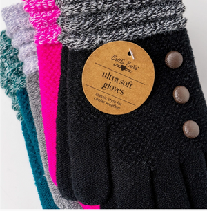 Britt's Knitts Gloves Soft Knit 3-Button