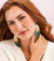 Long Gold Ombre Beaded Earrings