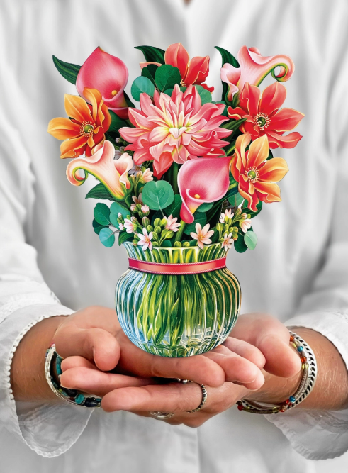 Mini Dear Dahlia Pop-Up Flower Bouquet & Card