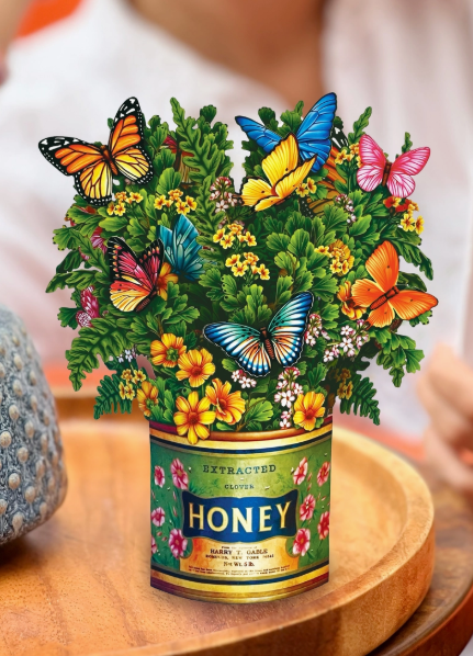 Mini Butterflies & Buttercups Pop-Up Flower Bouquet & Card