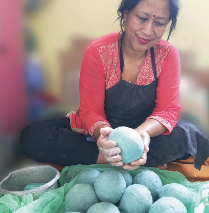 Orange Smiley Face Dryer Ball