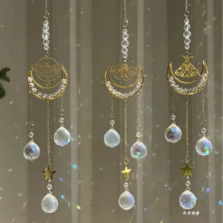 Moth & Moon Sun Catcher