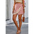 Boho Print Side Tassel Wrap Shorts