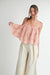 Pink Embroidered Tank Top