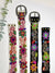 Hand Embroidered Belt Andean Blossom Black - Wide