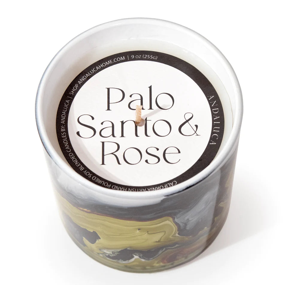 Palo Santo & Rose Candle