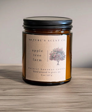 Beeswax Wooden Wick Candles-8oz