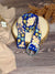 Blue Ariana Embroidered Wide Belt