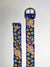 Blue Ariana Embroidered Wide Belt