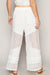 Ivory See-Through Contrast Pants