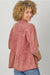 Washed Berry Terry Fleece Jacket
