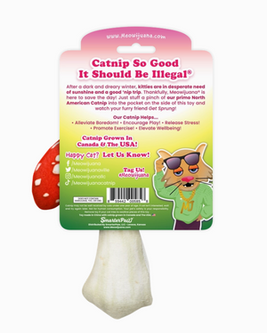 Refillable Mushroom Catnip Toy