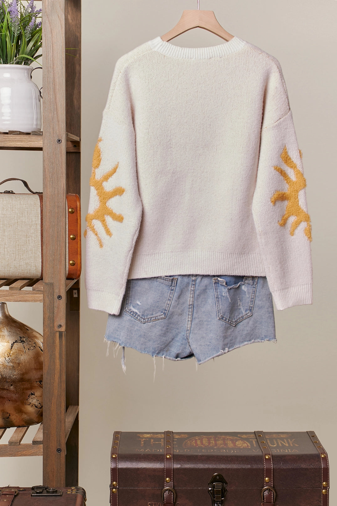 Knit Sun Sweater-Ivory