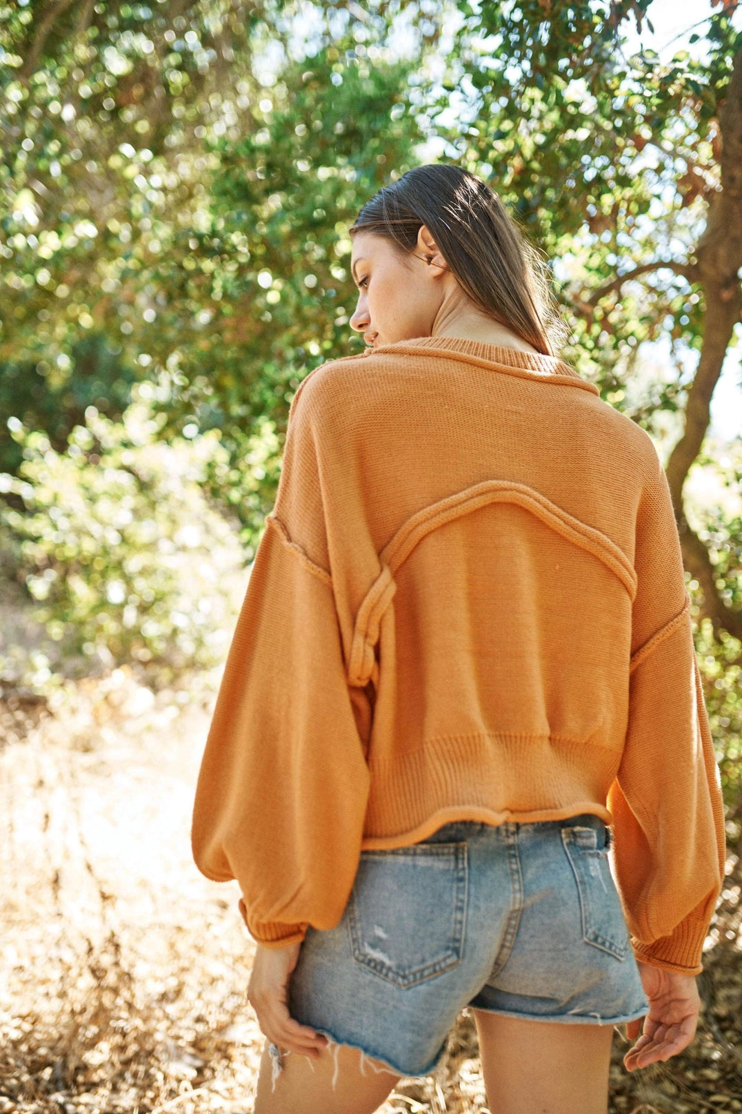Round Neck Pumpkin Sweater