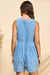 Sleeveless Denim Mini Romper