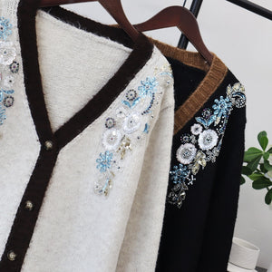 Beaded Oversized Cardigan