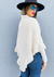 Ivory Ruffled Belted Shawl