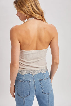 Birch Lace Halter Top