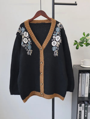 Beaded Oversized Cardigan