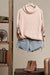 Blush Mock Neck Embroidered Sweater