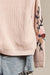 Blush Mock Neck Embroidered Sweater