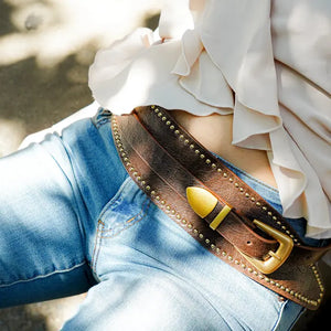 Studded Western Belt