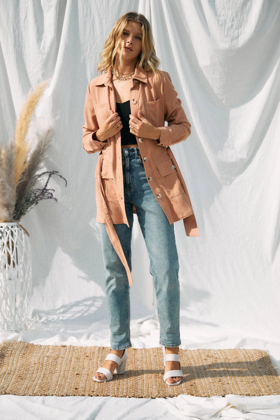 Dusty Rose Lightweight Jacket