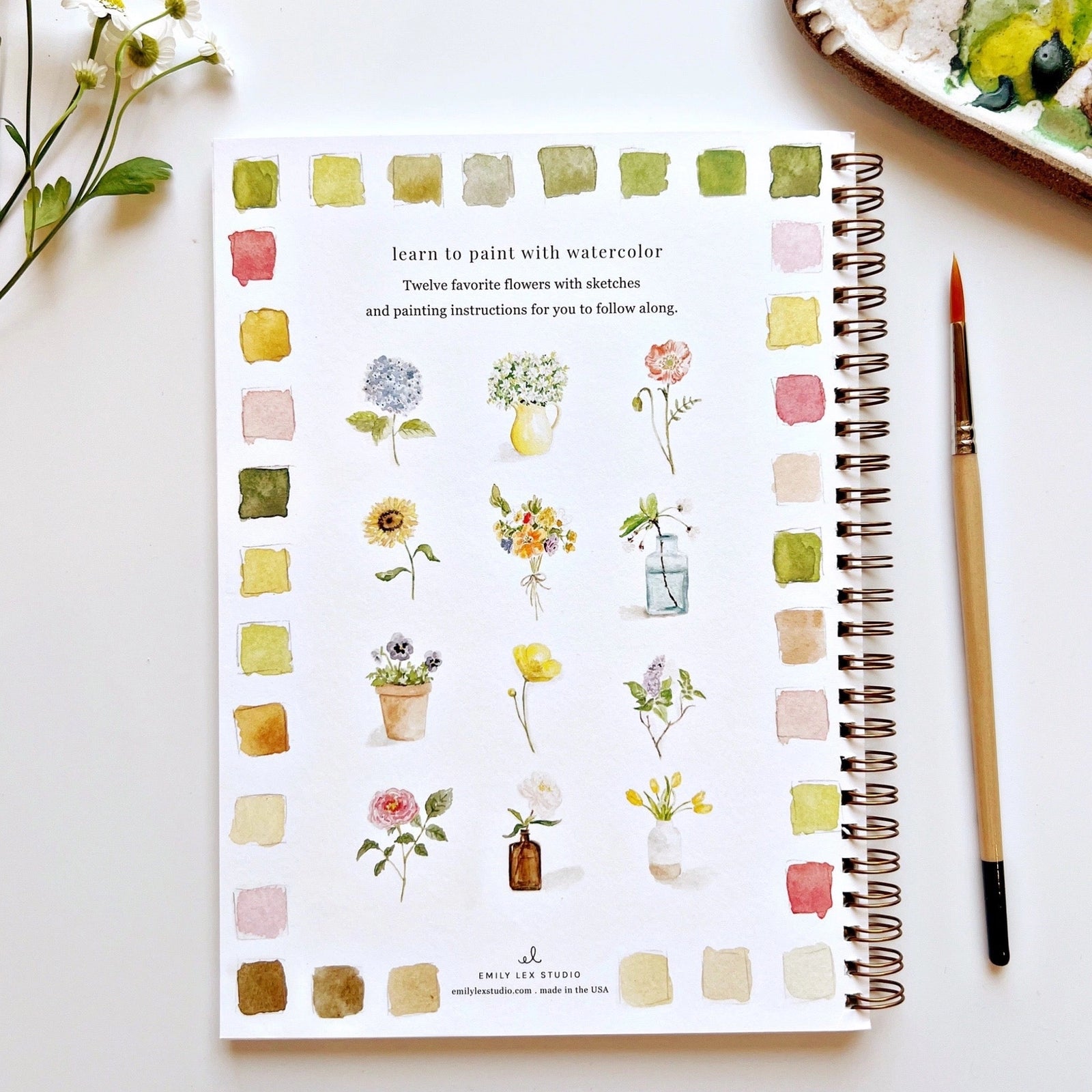 Watercolor Workbooks with a Free paint lesson