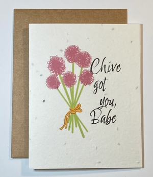 Chive Got You Babe Plantable Card