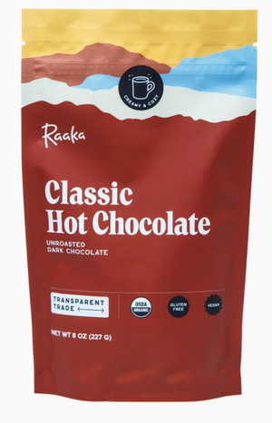 Raaka Brand -Gourmet Organic, Rich, Classic Hot Chocolate Mix GF, DF