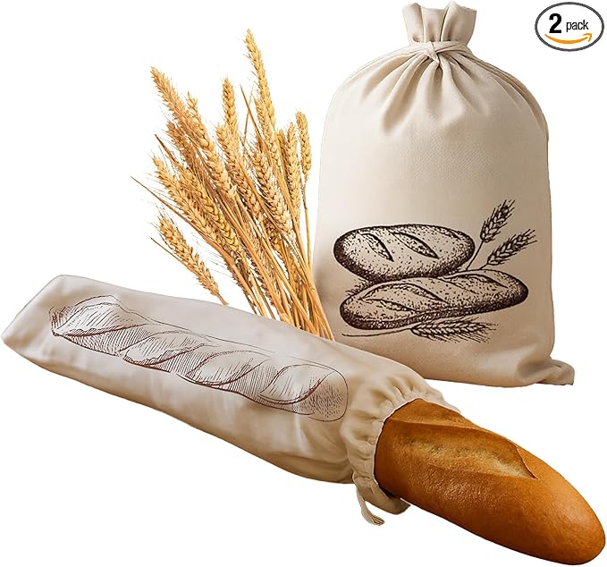 Cloth & Linen Reusable Bread Bags