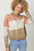 Tri-Color Half Zip Sweater