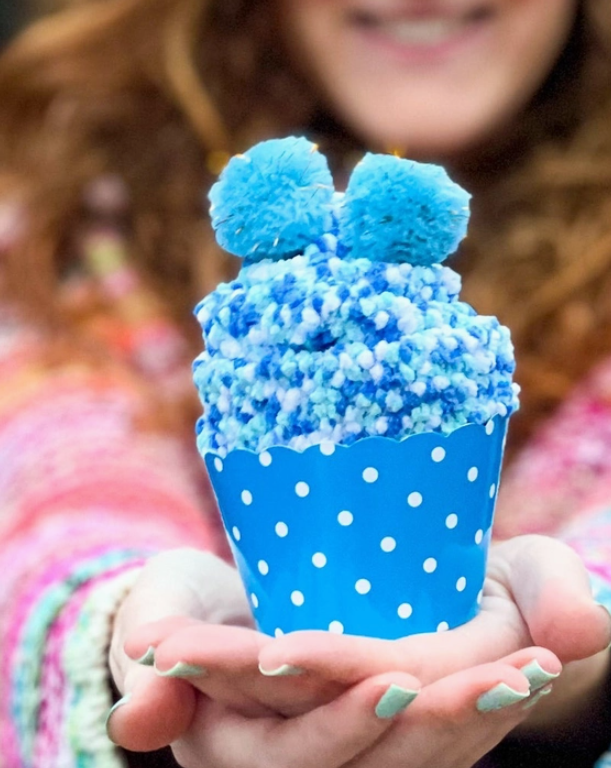 Fuzzy Cupcake Socks