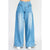 Light Wash Ankle Drawstring Jeans