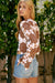 Crochet Flower Pullover Top-Cream & Taupe