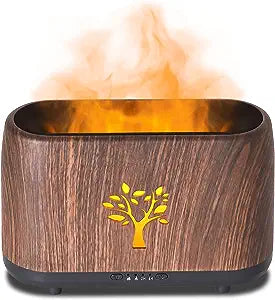 Dark Woodgrain Tree Flame Diffuser