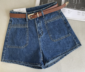 Denim High Waisted Shorts