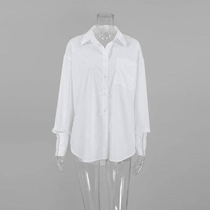 White Button Down Top