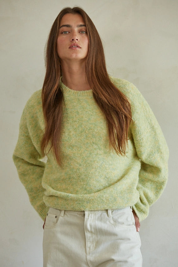 Dusty Lime Pullover Sweater