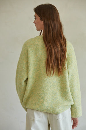Dusty Lime Pullover Sweater