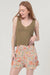 Smocked Waist Floral Shorts